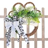 Rustikales Willkommensschild für den Außenbereich - with Dog Paw, Willkommensschild für die Eingangstür, Ghirland mit Paw für Hunde, Willkommensgarland Eukalyptus, Weihnachtsdekoration