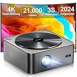 Ultimea Beamer Full HD 1080P Native mit Autofokus und 6D Trapezkorrektur, Beamer 4K Heimkino Unterstützt 700 ANSI 21.000 Lumen, 5G WiFi Projektor Bluetooth, Outdoor Beamer für iOS/Android/TV Stick