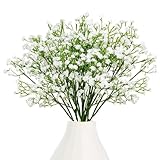 Eteamcan Schleierkraut Künstlich 18 Stück Fake Deko Künstliche Blumen Kunstblumen Weiß Artificial Gypsophila Flowers für Hochzeit Home