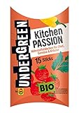 Undergreen by COMPO Kitchen Passion, Dünger, Für alle Obst- / Gemüsepflanzen und Kräuter, Ideal als Tomatendünger / Gemüsedünger, Bio-Düngestäbchen, 15 Stück