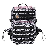 ELITRAINX Elitex Training Taktischer Rucksack, wasserdicht, für Sport, Flugzeug, Fitnessstudio, Outdoor, Crosstraining, 25 l, zebra, Medium