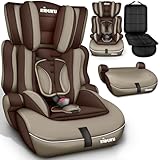 KIDUKU® Kindersitz 9-36 kg (1-12 Jahre) mit Kindersitzunterlage - Autositz ECE R129/03, Gruppe 1/2/3 Autokindersitz Kinderautositz
