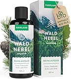Fjorland Waldnebel BIO Saunaaufguss Zirbe, Fichte, Kiefer und Birke 100 ml - Natürlicher Sauna Waldaufguss mit ätherischen Ölen - Waldduft Sauna Aufgussmittel extra hochdosiert