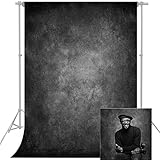 econious Fotohintergrund, 1,5 x 2,2 m Abstraktes DunkelGrau Foto Hintergrund, Professioneller Fotografie Hintergrund für Studio-Requisiten, Mit Stangentasche (nur Hintergrund)