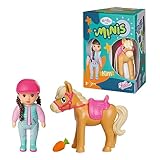 BABY born Minis Pferde-Spielset mit Minis-Puppe Kim und Pferd mit Möhre, 906149 Zapf Creation