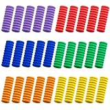 WANGENPING 30 Stück Bleistift Griffe, Schaumstoff Grips Stiftehalter, Stifthaltung Kinder Hilfsmittel, Schreibhilfe Dicke Stifte, Schaumstoff Stift Griffe, Linkshänder Rechtshänder Bleistift Griffe