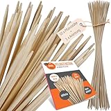 50 Pflanzstäbe, Bambusstäbe 90 cm x 6 mm Dm, Pflanzenstütze, Rankhilfe für Pflanzen, Pflanzstab, Pflanzenstab, Bambus Stäbe Holz, Tomatenstangen, Pflanzenstützen + Anleitung