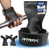 NetroxSports - Power Grips Fast Zughilfen für Krafttraining – Fitness Lifting Straps für Kreuzheben, Bodybuilding mit Handgelenkschutz - Grip Zughilfe, Zughilfen Gym, Griffhilfen Männer & Frauen