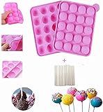 20 Mulden Silikon Tablett Pop Kuchen Stick Form Lollipop Party Cupcake Kuchenform, BPA-frei