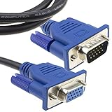 Verluste Rauch Lszh 15 Polig VGA Monitor/PC/Laptop/TV Verlängerung Anschlusskabel Kabel 1 m [1 Meter/1m]