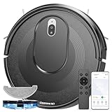 Vexilar W7 Saugroboter mit Wischfunktion, 3 in1 Wischroboter mit 4000Pa Saugkraft, Staubsauger Roboter kompatibel mit Alexa/App Steuerung, Roboterstaubsauger ideal für Tierhaare, Teppich Hartböden