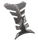 Gel Motorrad Tankpad 3D Carbon Glanz universell von Finest-Folia MR012 (Carbon Schwarz Glanz)