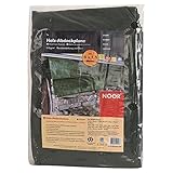 NOOR Holz-Abdeckplane 1,5 x 6 m I wasserdichte Abdeckplane mit Ösen aus extrem belastbarem PE-Gewebe 210 gr/m² I Hochwertige & schützende Gewebe-Plane I 2 Jahre Garantie I Outdoor geeignet I Grün
