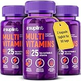 Multivitamin Komplex - Vitamin Komplex A-Z & Mineralstoffe wie Zink, Biotin - Hochdosierte Tabletten Multivinamine Für Männer Und Frauen A, C, D, E, B6, B12, K