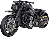 Auspcers Technik Motorrad Bausteine, 586 Teile Klemmbausteine Technik Supermotorrad, Technic Motorrad Modell Kompatibel mit großen Marken