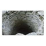 3D-Kristall-Samt-Badematte mit hoher Saugfähigkeit Rutschfester Unterseite als dekorativer Bodenschutz für Verschiedene Wohnbereiche (C, 60x90cm)