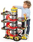 MOLTO | 6 Stockwerke Parkhaus für Kinder mit Garage, Rampen, Leinen, Aufzug, Tankstelle und Bohrung | Kinderspielzeug | + 3 Jahre