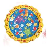 BESPORTBLE Aufblasbare Wassersprühspielmatte Aus PVC Spielwassermatte Für Garten Pool Und Strand Für Sommeraktivitäten Einfach Zu Lagern Und Mitzunehmen