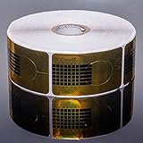 100 Goldschablonen Modellierschablone Nagel Schablonen 100 Stück - Gold Nagelmodellage Fingernägel UV-Gel und Acryl