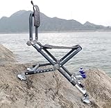 Generisch Klappstuhl, Leichter Aluminium tragbarer Außenstuhl mit Einstellbarer Rückenlehne und Hochleistungsbeinen, ideal für ungleiche Boden, beinhaltet einen bequemen Rucksack