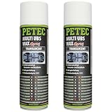 BandelOne enthält 2x 500ml PETEC Mutli Ubs Wax Transparent Spray Unterbodenschutz Korrosionsschutz