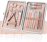 Nagelknipser-Maniküre-Set, Nagelknipser-Maniküre-Set Edelstahlschneider Pediküre-Schere Nagelhautzange Werkzeuge Körperpflege-Set (Color : As Showd Size : One Size)