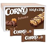 Müsliriegel | Corny Classic | Schoko | mit leckerer Vollmilch Schokolade | 100er-Karton | Bulk z.B. für Tagung & Meeting | 100 x 25 g