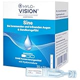Hylo-Vision Sine Augentropfen – Bei trockenen, brennenden, tränenden Augen und Sandkorngefühl, ideal für unterwegs, leichtviskos, konservierungsmittelfrei, geeignet bei Kontaktlinsen, 20 x 0.4 ml