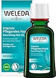 WELEDA Bio Rosmarin Haaröl - Naturkosmetik Intensivpflege Haarkur mit Rosmarinöl fördert das natürliche Haarwachstum & eine gesunde Kopfhaut. Haarpflege für sprödes & brüchiges Haar (vegan / 50ml)
