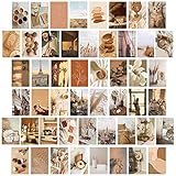 Kaffee Thema College Fotokarten Kit für Teen Mädchen Frauen College Student Schlafzimmer Wohnheim Zimmer Büro Wand Dekor Ästhetisch Hübsche Poster für Zimmer 50 Set 10x15 CM