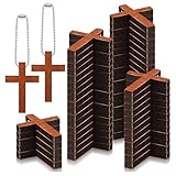Fahoujs Holzkreuze Charme Holzkreuze Anhänger Minis Kreuzen Perlen DIYS Bastelschmuck Die Hängende Gefallen Kreuzen