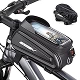 ROTTO Fahrrad Rahmentasche Oberrohrtasche Handytasche auf Oberrohr Hartschalenkoffer Empfindlicher Touchscreen