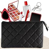 Handtaschenorganizer - CLUTCH Tasche - stabiler Taschenorganizer mit verstärkten Innenwänden - Handtaschen Organizer mit 6 Innentaschen und 3 Reißverschlüssen - Organizer Tasche - Bag in Bag