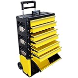 ALEOS. Metall Werkzeugtrolley Werkstattwagen XXL Type 305BBBD mit Schubladenverriegelung und Schloss