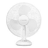 TROTEC Tischventilator TVE 14 – 50 Watt, oszillierend 90°, 3 Stufen, Ø 40 cm, sehr leise, weiß