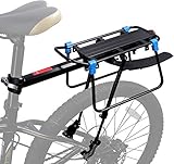 gepäckträger mountainbike, verstellbarer Fahrradträger, Fahrradträger, Fahrradträger, maximale Kapazität 50 kg Fahrradträger zum Fahren