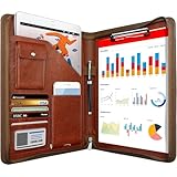 NEWYES NY-A403-BN-EU Konferenzmappe aus Leder, mit Reißverschluss, A4, Reisedokumentenmappe, Portfolio-Reisetasche, persönlicher Agenda-Organizer, 33,5 cm x 25 cm x 3,5 cm