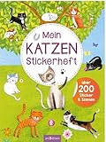 Mein Katzen-Stickerheft: Über 200 Sticker mit Szenen | Stickerbuch für Kinder ab 4 Jahren