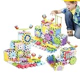 Zahnrad-Bausteine ​​– Elektrisches Zahnrad-Spielzeug, Kreatives Lernset | Baustein-Puzzle, Design- und Bohrspielzeug für Kleinkinder, Steckspiel, Steckspiel für und Mädchen von 3–5 Jahren