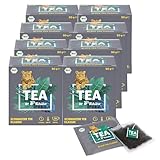 Tchibo Tee „TEA by Tchibo“ Bio Schwarzer Tee Klassik, Kräftig-aromatischer Schwarztee-Mix, Vorratspack, Maxipack, Teebox, 160 Stück - 8x 20 Teebeutel, Bio-Siegel, Natürliche Zutaten