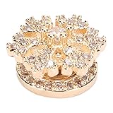 Schneeflocken-Nageldekoration, Drehbare 3D-Nagel-Charms, Elegante, Schöne, Glänzende Nagelkunst-Dekoration für Mädchen, Goldene Schneeflocken-Nagelschmuck-Accessoires