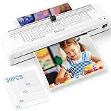 Raycial A3 Laminiergerät,70 Sek Schnelles Aufwärmen,5 in 1 Laminiergerät mit 30 Laminierfolien für A3 A4 A5 A6,Papierschneider,Eckabrunder,Heiß- und Kaltlaminieren Laminierset für Büro,Zuhause,Schule