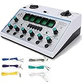 JINTAOMA Puls-Elektroakupunktur-Instrument, Professionelles 6-Kanal-Muskelstimulator-Akupunktur-Meridian-TherapiegeräT, KöRpermassagegeräT GanzköRper-Entspannungs-Muskel-Elektrostimulator