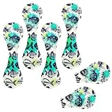 Eslifey Magnetische Lesezeichen, Cartoon-Fisch, Meerestiere, schönes Muster, Seitenmarkierungen, Leder, Lesezeichen, Buchzubehör, für Studenten, Lehrer, Lesen, 6 Stück