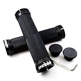 LYCAON Fahrradgriffe rutschfeste Lenkergriffe, Ergonomische MTB-Bike-Griffe, Zweiseitig Lock-On-Fahrradlenkergriffe für Scooter, Mountainbike, Urban Road, MTB, BMX