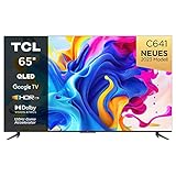TCL 65C641, 65-Zoll-QLED-Fernseher, 4K Ultra HD, Google TV (Dolby Vision und Atmos, Bewegungsklarheit, Freisprech-Sprachsteuerung, kompatibel mit Google Assistant und Alexa)
