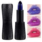Siimred 4 Pcs Lippenstift für Damen,Schnell aufgetragener, wasserfester Blue Enchantress Lippenstift - Langanhaltender magischer Lippenstift, Pflegebalsam, veränderter Make-up-Lipgloss