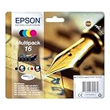 Epson Original 16 Tinte Füller (WF-2630WF, WF-2650DWF, WF-2660DWF, WF-2750DWF, WF-2760DWF), Multipack 4-farbig