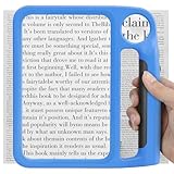 Lupe mit Licht- 3X 6X Leichte Leselupe mit Licht für Senioren Groß, 3 Dimmmodi 48 LED Lupe Kinder, Kunststoff Handy Lupe für Lesen, Sehschwäche, Münzen, Briefmarken