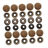 NUOBESTY 25 Sets Schnappmuttern Boot Canvas Snaps Kappe Snaps Stahl Snaps Verschluss Marine Verschluss Snaps Druckknopf Presse Druckknopf Werkzeugsatz Druckknopf Stahl Boot Snaps Kaffee